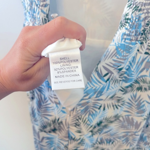 NWOT Lucy Paris Tropical Print Midi Dress w/Bow Tie Straps - XS - Picture 11 of 11